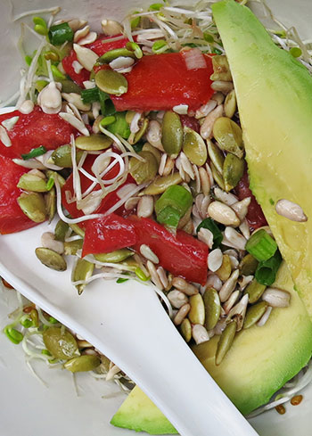 Sunflower and Sprout Salad